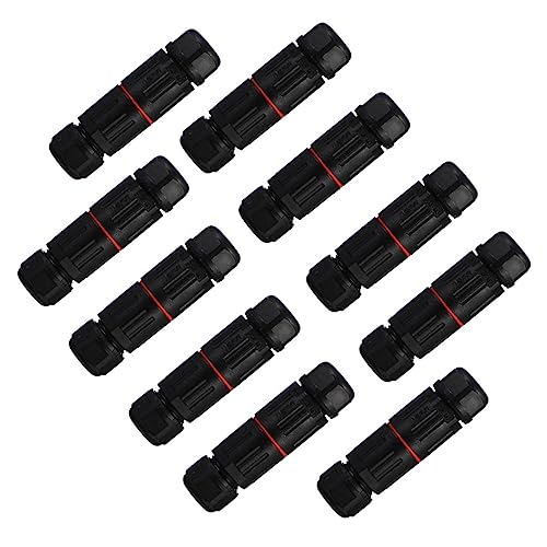 DOITOOL 10pcs DIY Tool for Outdoor Lighting Mini Connector for Cable Splice Easy Install Wire Splice for Outdoor Use