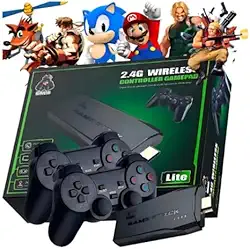 Vídeo Game Retrô Game Stick Lite 4k Hdmi 64gb 20.000 Mil Jogos Com 2 Controles Sem Fio