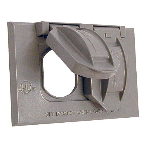 Bell Outdoor 5180-0 Gray Single Gang Weatherproof Duplex Box Cover