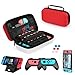 HEYSTOP Funda Compatible con Nintendo Switch, 11 en 1 para Switch Estuche portátil Incluye 2 Grips para Switch, PlayStand ajustable, Protector de Pantalla con 6 Tapas de Agarre para Pulgar