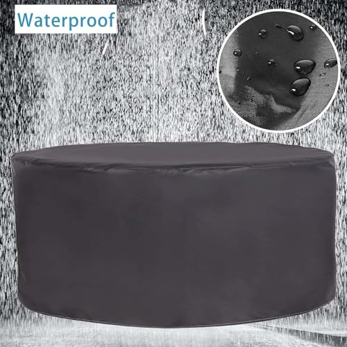Housse de table ronde imperméable 420D de qualité supérieure avec doublure - 4