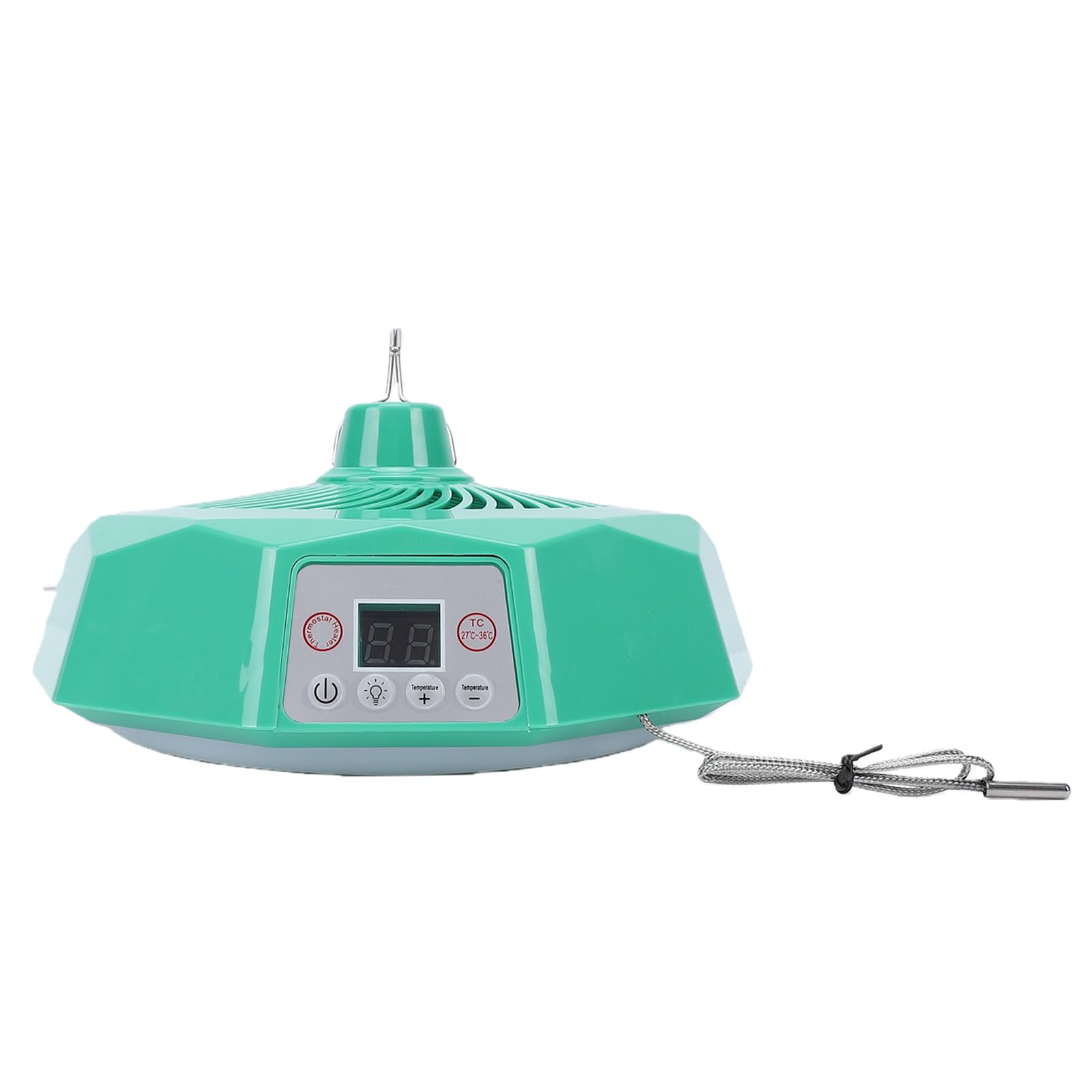 Dpofirs Lampada Riscaldante per Polli, Lampada Riscaldante per Bestiame con Temperatura Regolabile e Telecomando per Pollame per Rettili Domestici, Spina Europea 220V (Spina europea 220V)