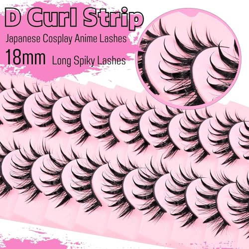 10 Pairs 16mm Spiky Style Natural Look Manga Lashes Extension WS01