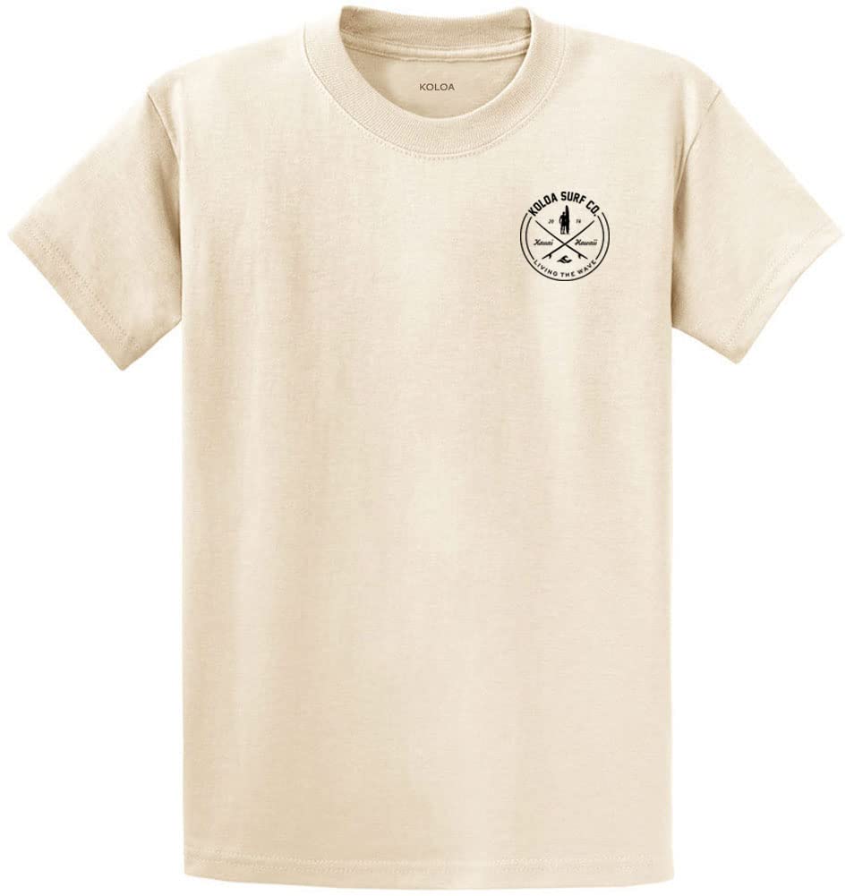 Koloa Surf Looking for Waves Logo Heavy Cotton Tees in Reg, Big and Tall