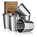 Hudson Essential 7 oz. Stainless Steel Cups - Stackable and Unbreakable Drinking Cups- Great for Kids - Set of 6 (7 oz.)