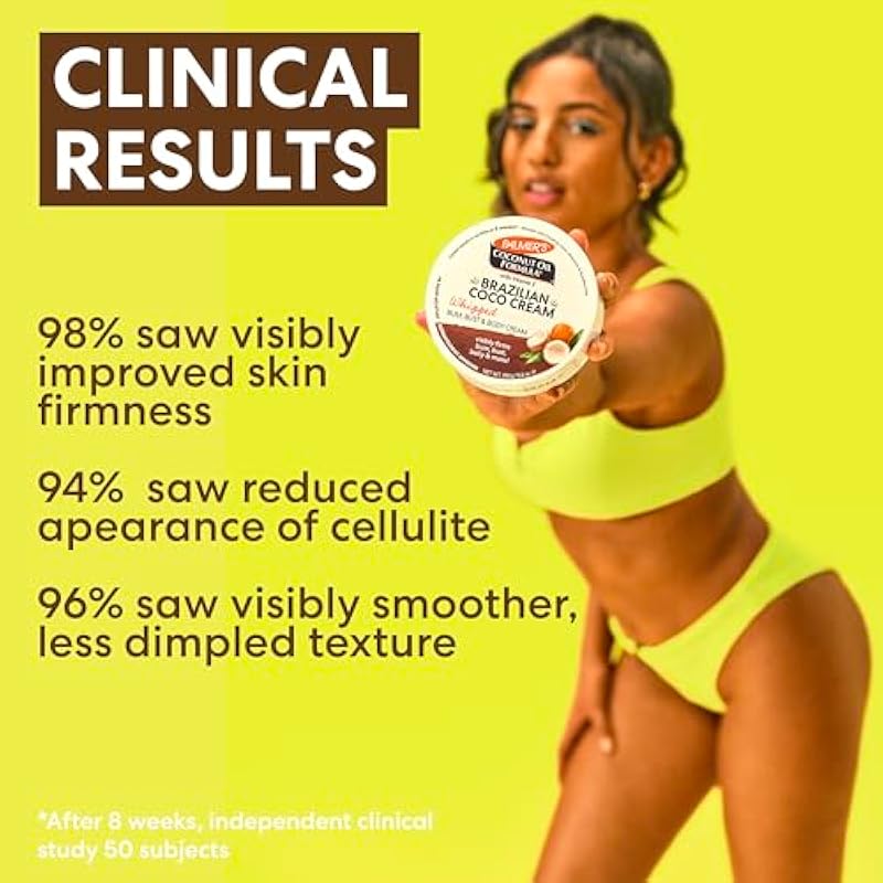 Palmers Coconut Oil Formula Brazilian Coco Cream with Vitamin E, 8.8 Fl Oz, Whipped Bum, Bust & Body Cream, Helps with Skin Tightening & Firming 상세이미지 5