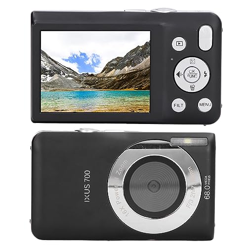 Cámara digital compacta 8K 68MP con pantalla dual miniatura 6