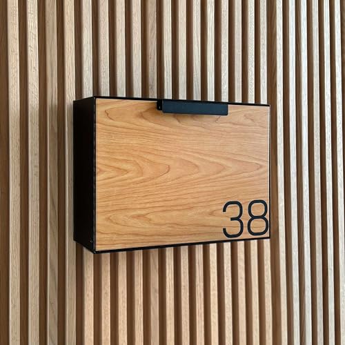 Movo Home Wall Mount Mailbox, Modern Wood Mailbox for House Allen by Movo Home - Image 6