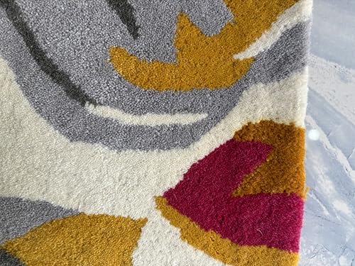 Image of Soft Pure Woolen Modern Collection Tufted Carpet for Living Room,Bedroom'Kitchen and Hall (8 X 10) Feet