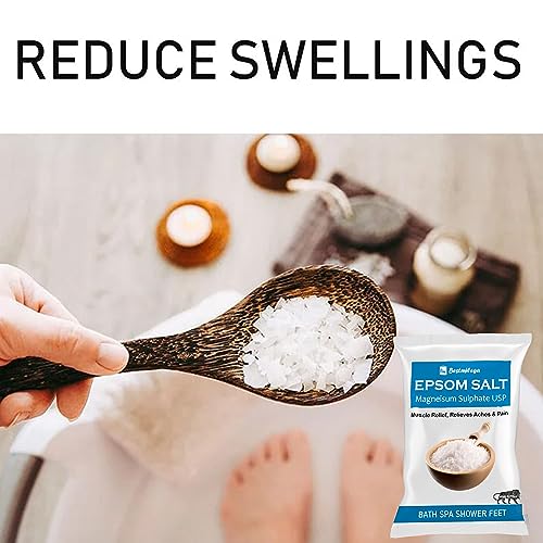 BEST MILEGA Epsom Salt For Pain Relief Epsom Salt For Foot Epsom Salt For Bath Epsom Salts For Feet Pain For Muscle Relief, Relieves Aches & Pain Epsom Bath Salt Crystal and... - Image 7