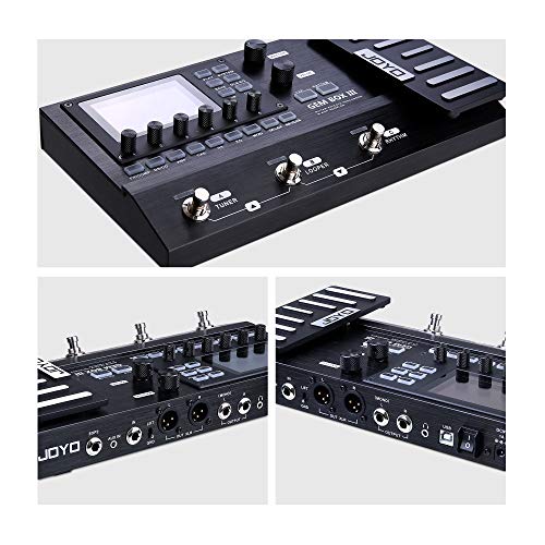 Asmuse Guitar Effect Processor & Amp Modeler GEM Box III,157 Effects & 61 Preamp Modulations,Multifuctional Pedal with Drum Machine Chain Effects