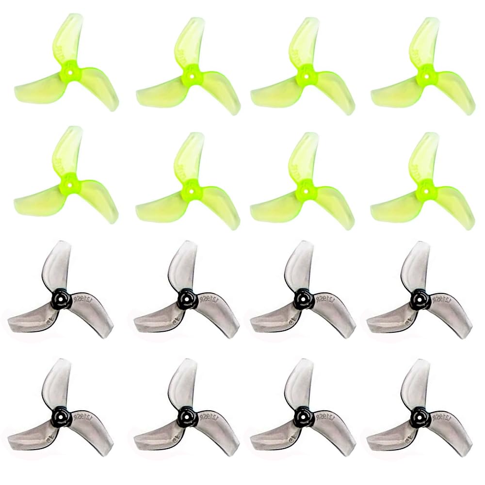 16pcs Gemfan 31mm propellers 3-Blade 1.0 Shaft 1219S PC Propeller for FPV Tinywhoop Micro Drone 0702 29000KV DIY Parts