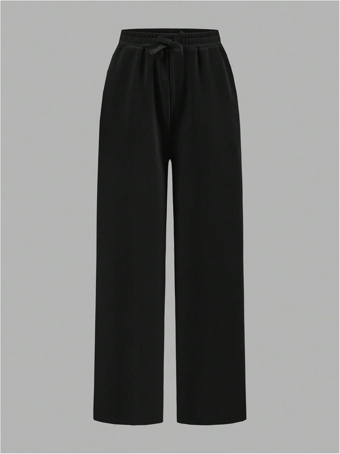 2 Pack Girl's Sweatpants Wide Leg Elastic Waist Pants with Pockets Baggy Joggers Track Pants Trendy - Image 5