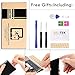 for iPad Mini 1 Touch Screen Replacement A1432 for iPad Mini 2 Digitizer Replacement A1490,A1489,A1491 Touch Screen with IC Chip,Home Button,Cameral Holder Repair Parts Kits White (Not Include LCD)