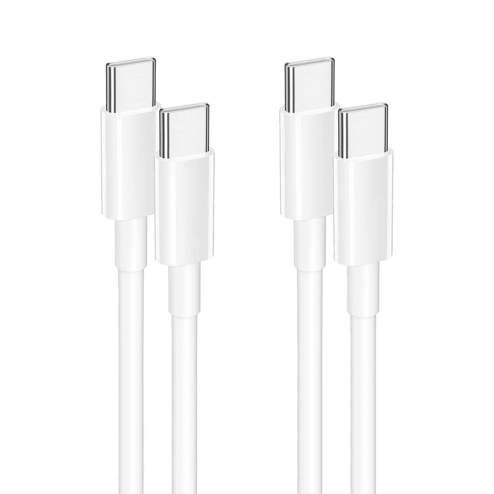 Laptop-USB-C-auf-USB-C-Kabel, 100 W, PD-Schnellladekabel, 2 Stück, 1,8 m, Typ-C-Ladekabel für MacBook Pro/Air, iPad Pro, iPhone 17/16/15 Serie, Samsung Galaxy, Laptop und USB-C-Geräte (1,8 m)