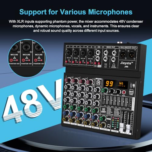 Professional Podcast Mixer Audio Interface