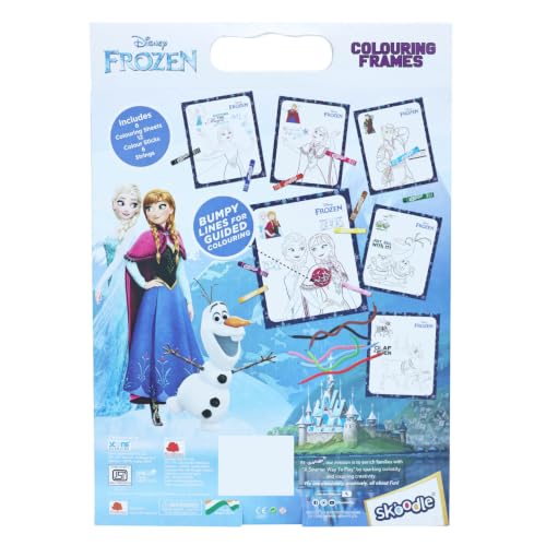 Image of SKOODLE Disney Frozen Colouring Frames | DIY Colouring & Painting Art Kit for Kids