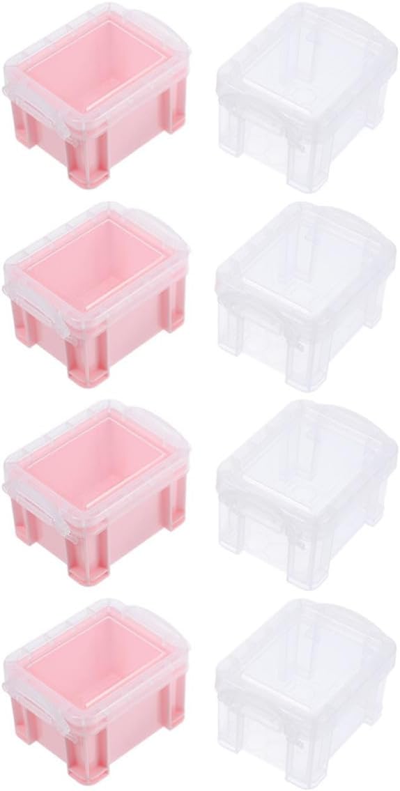 SOIMISS 8pcs Mini Storage Box with Lid, Pp Small Organizer for Small Items