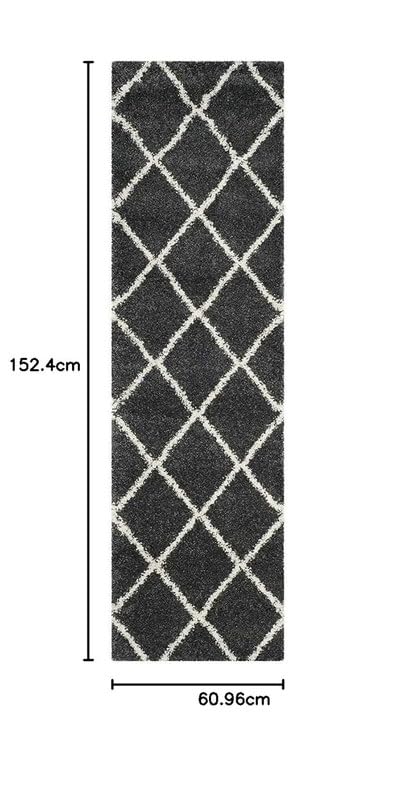 Image of A R Creations Anti Slip Fluffy Fur Plain Shaggy Carpet| Area Rug Made with Polyester and Microfiber for Home, Office, Kitchen, Living Room, Bedroom and Dining Hall Size (3X6 Feet Grey Light)