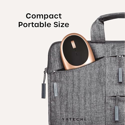 Image of Satechi M1 Wireless Bluetooth Mouse, USB-C Rechargeable, Compact, Gold | Compact, portable design, for MacBook Air /Pro /Neo, iPad Air /Pro, iPad Mini, Mac Mini, iMac, Windows