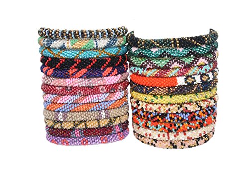 Wholesale 5 dozen (60 pieces) Crochet Glass Seed Bead Bracelet Nepal Bracelet2