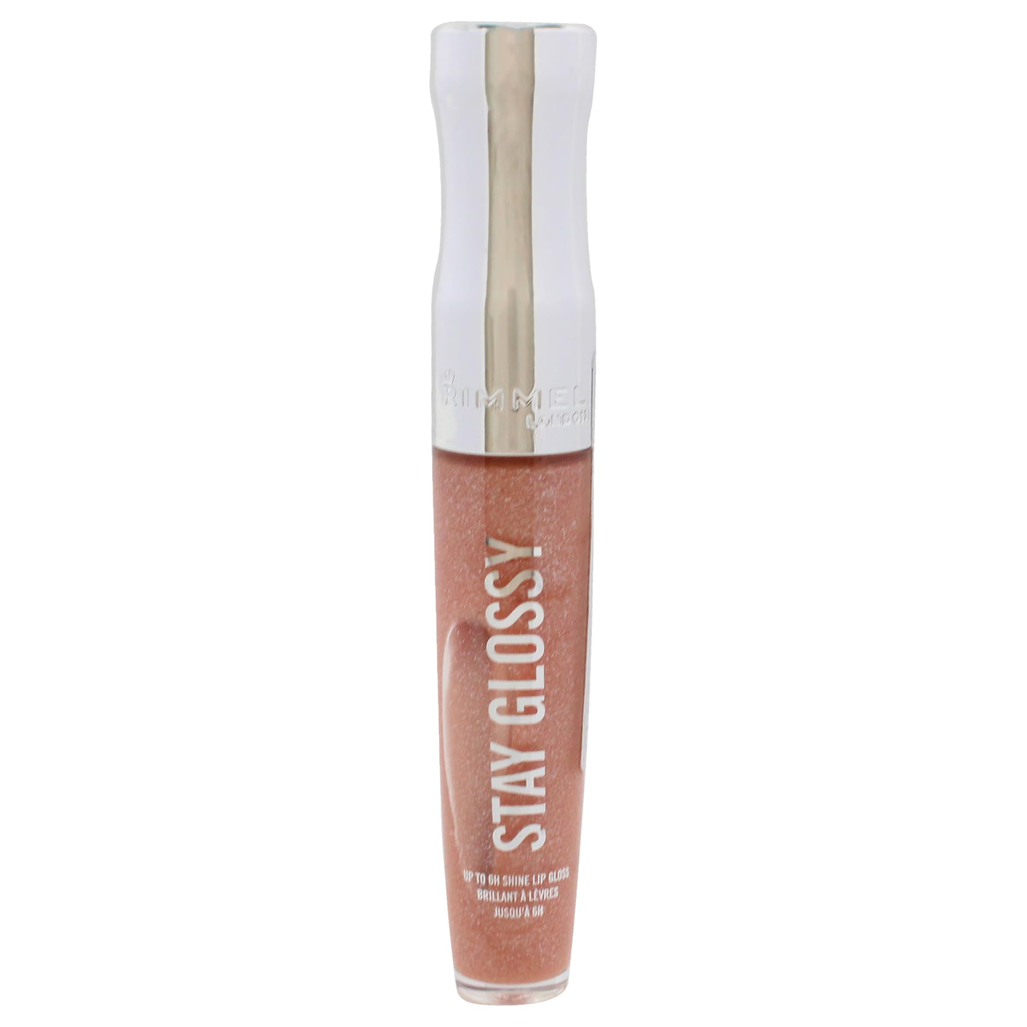 Stay Glossy Lip Gloss - 710 Honey Honey by Rimmel London for Women - 0.18 oz Lip Gloss, Honey, Honey, 5.4 g (Pack of 1)