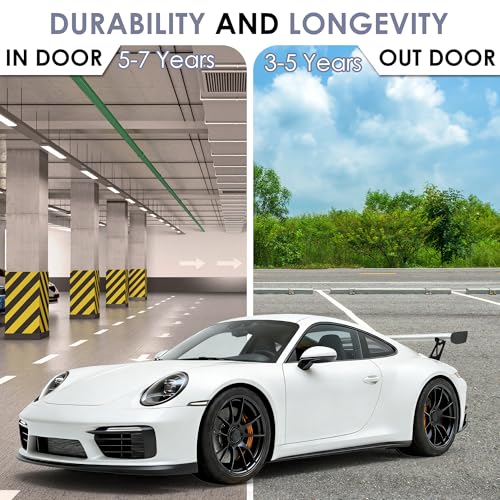 Image of 15ft x 4.9ft Matte White Car Vinyl Wrap, Car Wrap Vinyl Roll for Cars Body Protection, Scratch Resistance with Air Release Technology (Matte White)