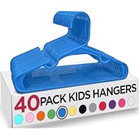 Utopia Home Plastic Kids Hangers for Clothes (Pack of 40) - Durable and Slim Baby and Children