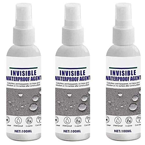 3 Piezas De Spray De Unión Súper Fuerte a Prueba De Agua Para Fugas - 100 Ml, Agente Impermeable Nano Invisible Permeable Para Grietas/Pared Externa/Ventana/Baño