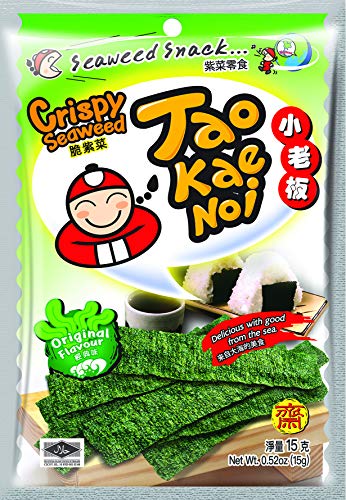 Tao Kae Noi Crispy Seaweed Original Flavour, 2 x 15 g