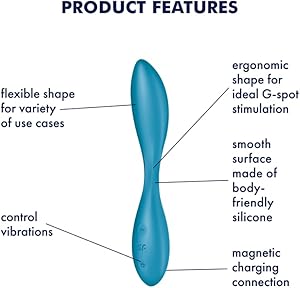 Satisfyer, vibrador de punto G, 'G-Spot Flex 1', 23 cm, flexible y maleable