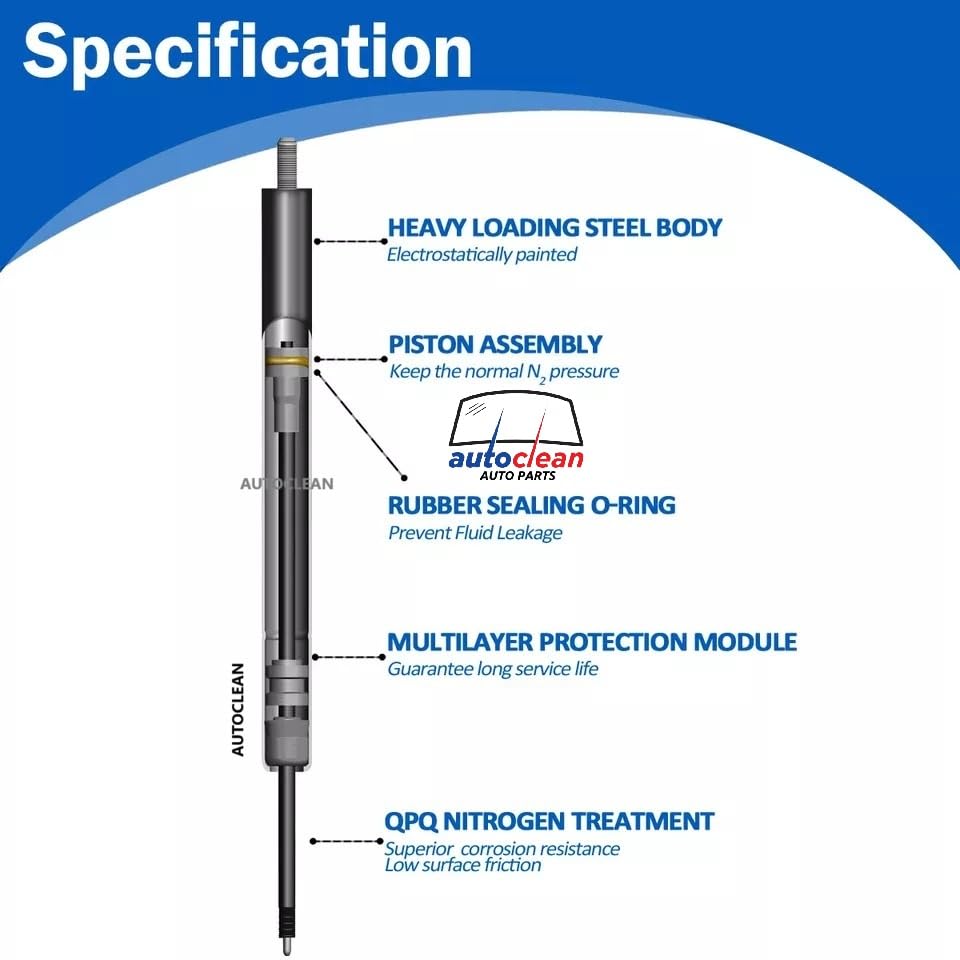 Image of AutoClean Dicky Shocker /Dicky Lifter /Gas Strut /Gas Piston /Gas Springs /Rear door balancer for Linea