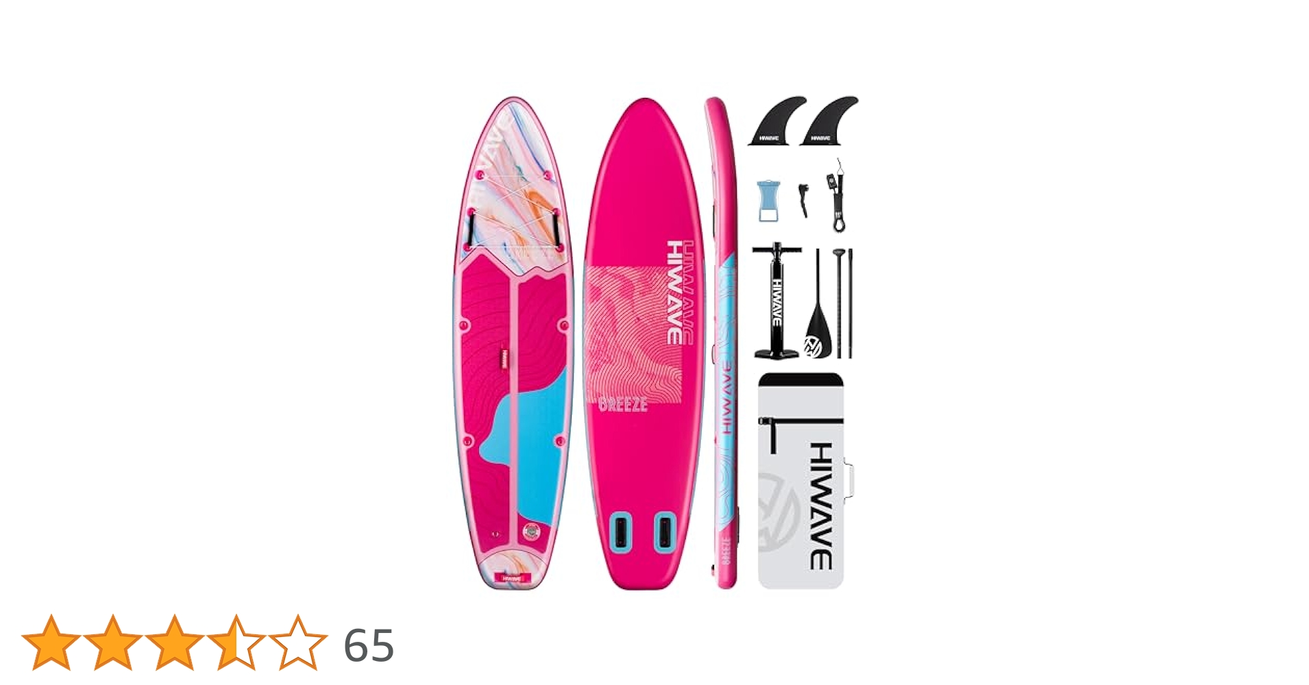 Amazon | Hiwave Inflatable Stand Up Paddle Board with SUP