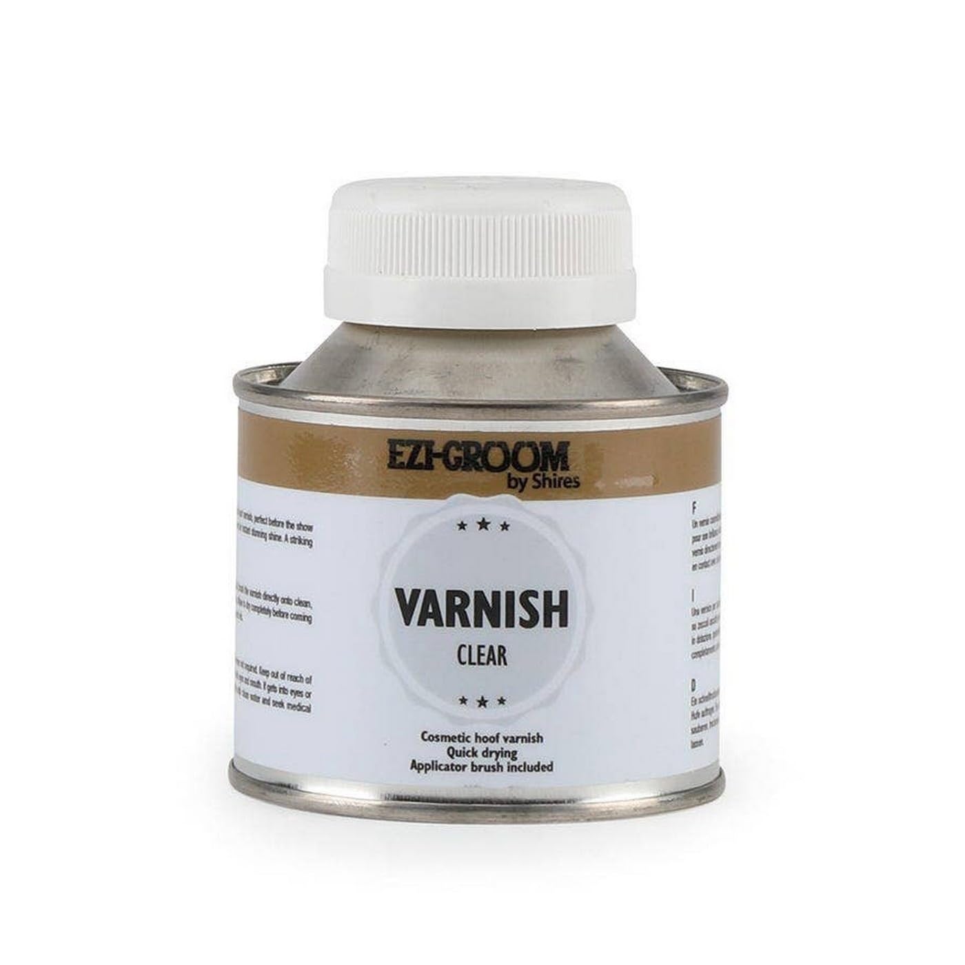 Shires EZI-GROOM Hoof Varnish 250ml Clear