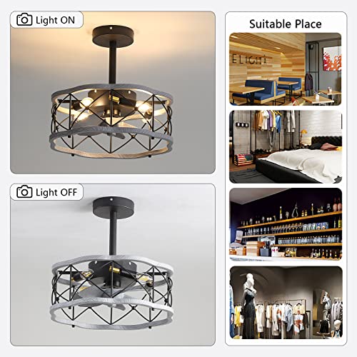 Ventilateur de plafond à profil bas réversible et silencieux avec lampes