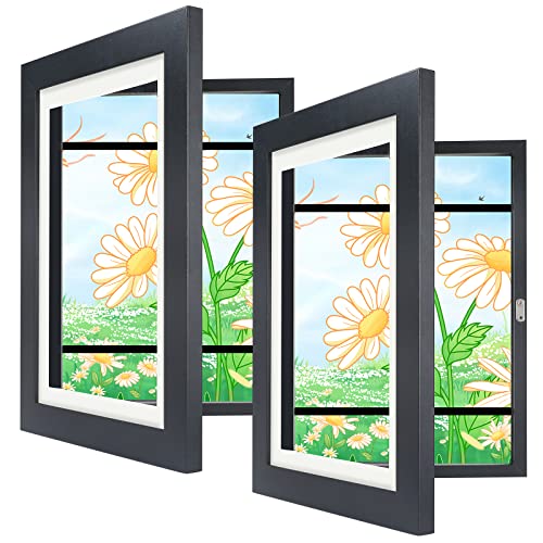Image of Wuoerr Picture Frames, Kid Artwork Picture Frame, Front Opening Changeable Pictures Display for A4 Art-Work Children Art Projects, Crafts, Drawings, 8.5x11