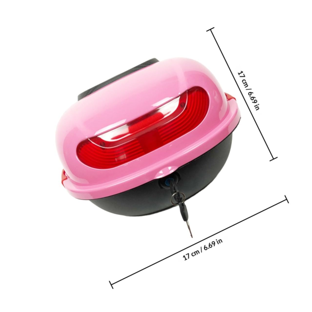 Motorrad Topcase Gepäckkoffer mit Rückenlehne für Reisen Frauen Rosa