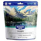 Backpacker's Pantry Lasagna | Freeze Dried Backpacking & Camping Food | Emergency Food | 38 Grams of Protein, Vegetarian | 1 Count