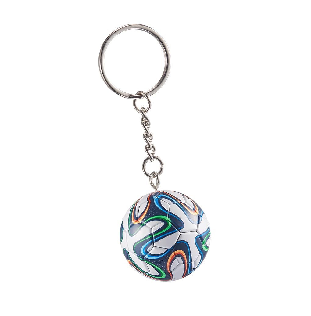 KCKEYS Cute Soccer Ball Beychain,Backpack Charm Soccer Keychains, Football Keychains for Men,World Cup Soccer Key Chain,Soccer Ball Key Ring,Soccer Cup
