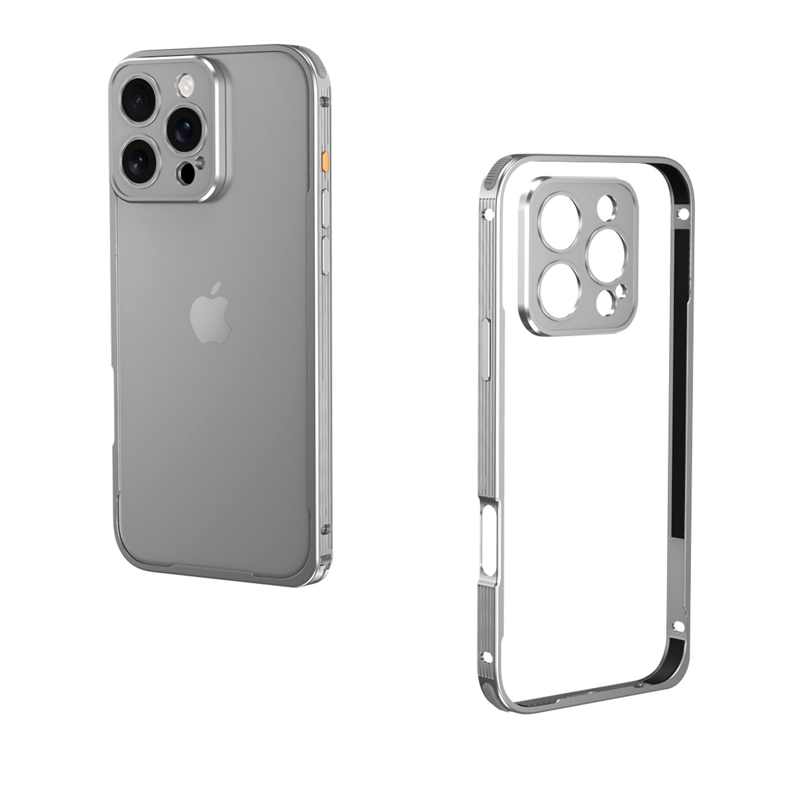 Coque iPhone 17 Pro argent idéale au quotidien avec étui objectif métal - 8