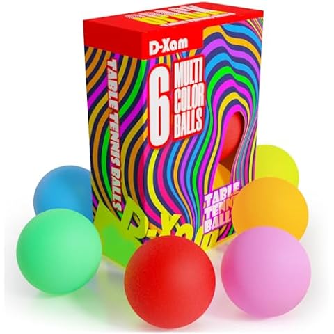 D-Xam 6 Pack High Bounce Ping Pong Balls Cover