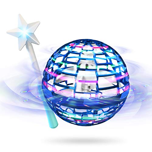 UFO Magic Ball with Cool Lights,Flying Orb Ball with Magic Wand, Helicopter Drones for Kids,Fidget Spinner, Hover Soccer Ball, Cool Stuff Birthday Gifts for Teens Boys Girls, Kids Outdoor Toys 6+