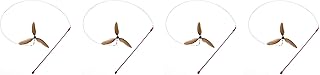 GoCat Da Purr-Peller Cat Toy, A Feather Propeller That Spins as it is Guided Through The Air (4-(Pack))