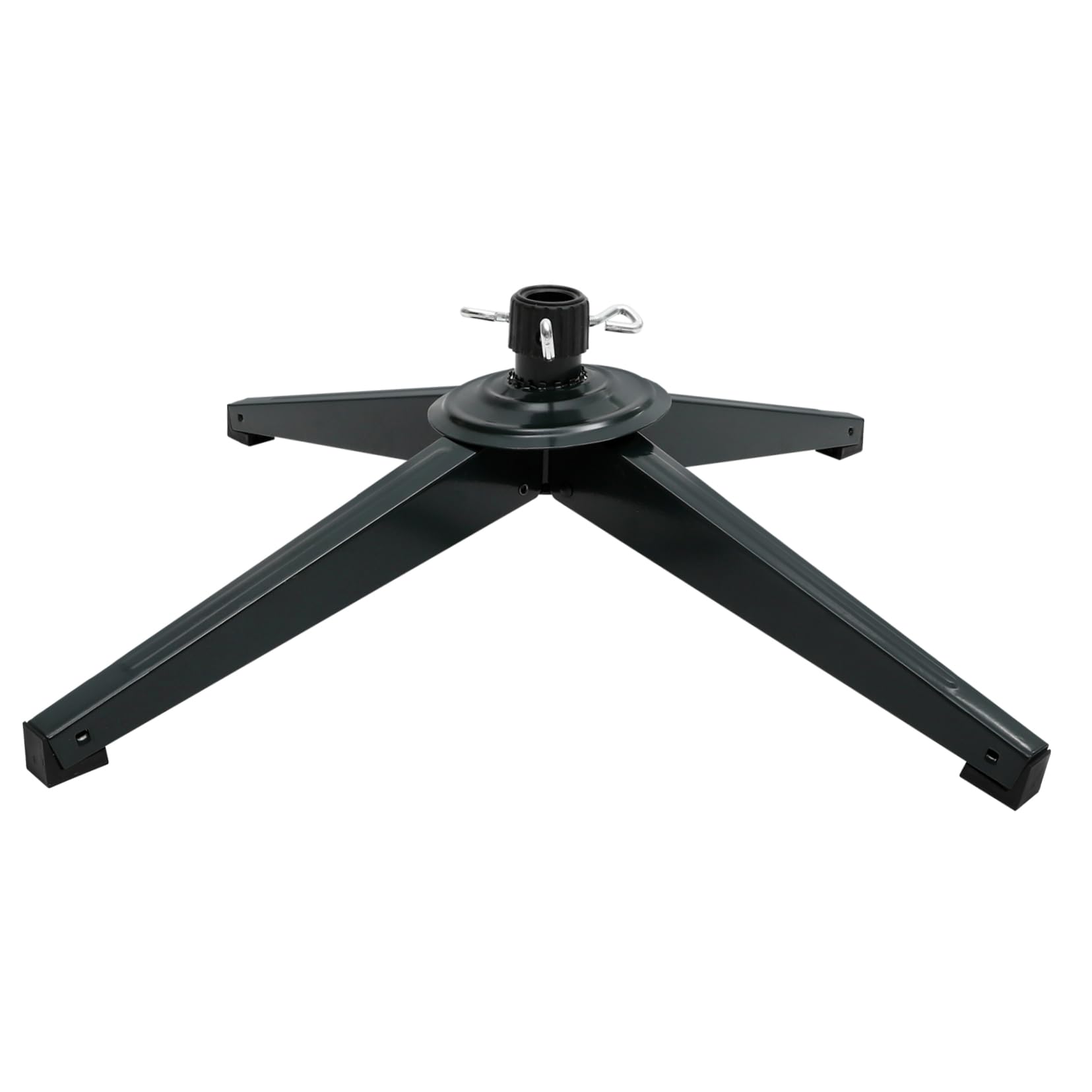 Soporte de Árbol de Navidad de Hierro Resistente y Plegable Base Estable con Placa de Bloqueo Plana Diseño Compacto para Almacenamiento Fácil para Árboles Artificiales con Añade