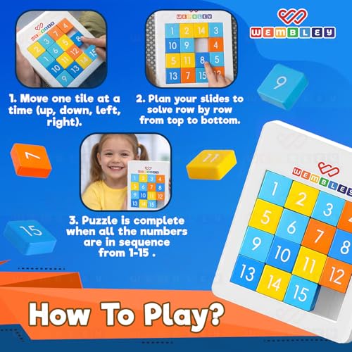 Image of Wembley Number Brain Puzzle Game for Kids | Educational Toy for Boys & Girls Ages 5-14 Years | Improves Focus & Problem Solving
