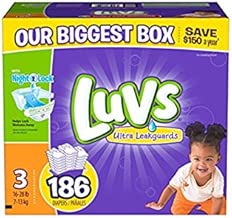 luvs diapers size 3, 186 count - coolthings.us