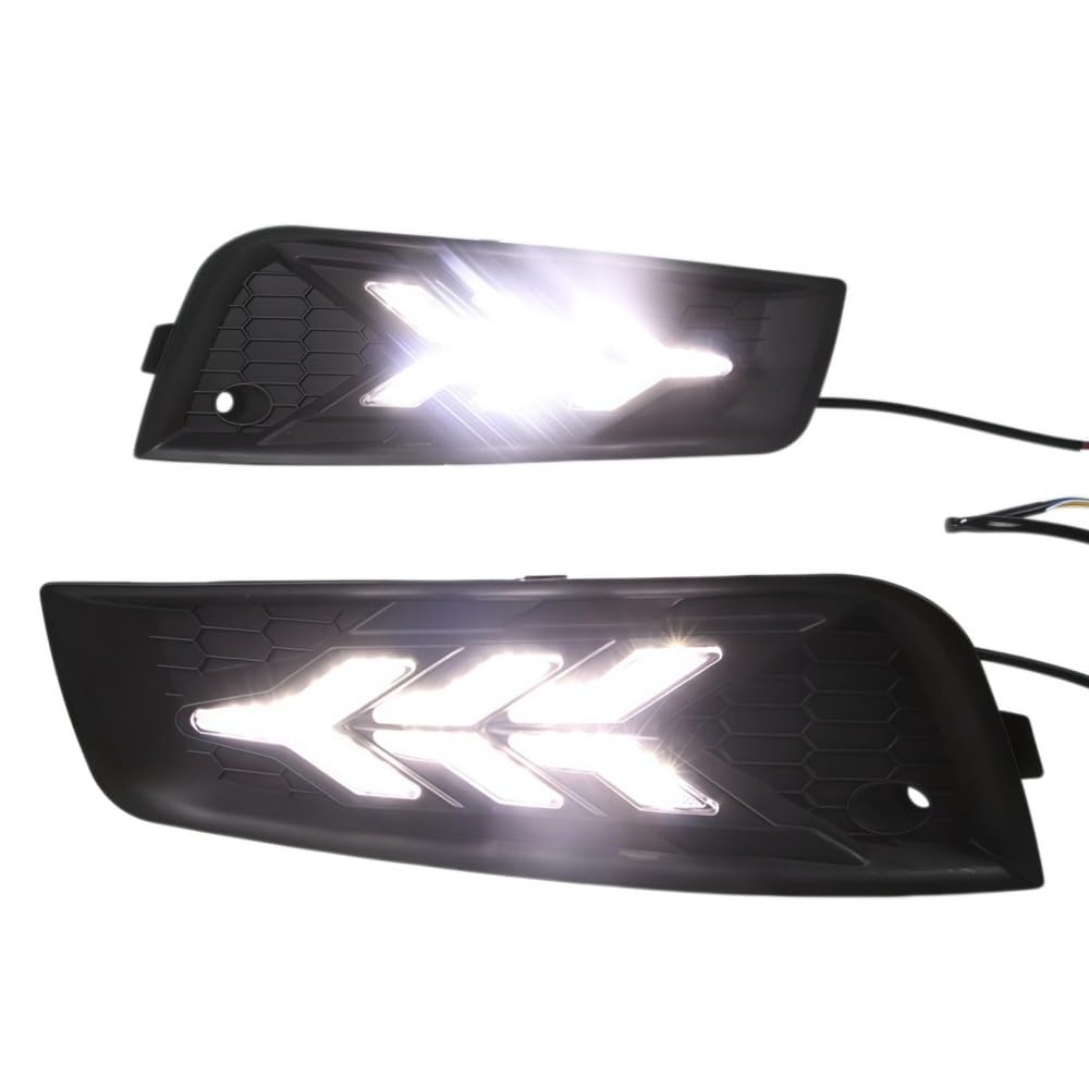 LED luce di marcia diurna DRL per Chevrolet Cruze 2010-2013, paraurti anteriore LED 6000K DRL + streamer indicatore di direzione giallo