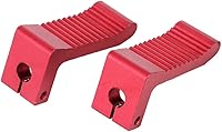 Vista 8 de Reposapiés Pedales, mini estriberas de carreras para bicicleta de bolsillo de 2 tiempos, color rojo
