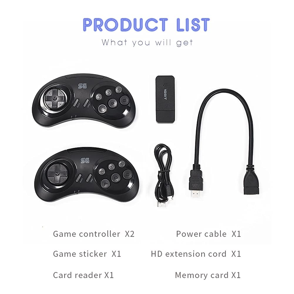 Console Giochi Fili a 16 bit per Giochi Stick -Compatibile 900+Giochi per Mini/Drive