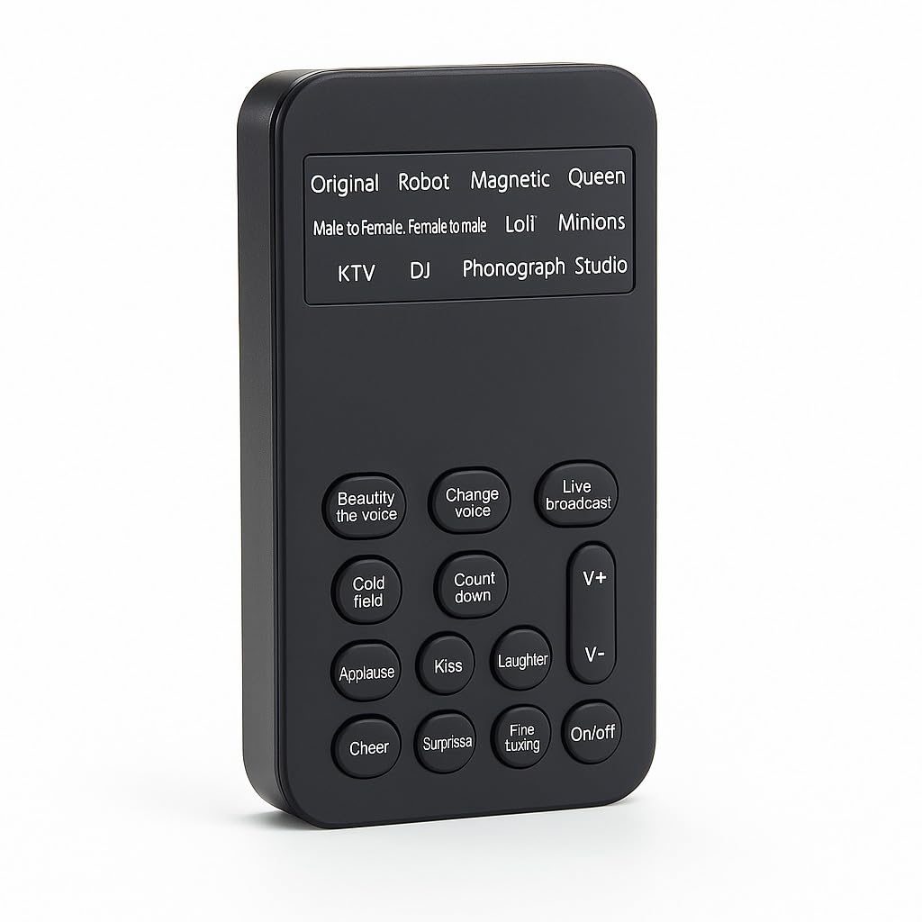 Phone Amplifier Portable Mini Audio Voice Changer Live Broadcast Sound Card Voice Changer for Indoor Outdoor Usage-image-3